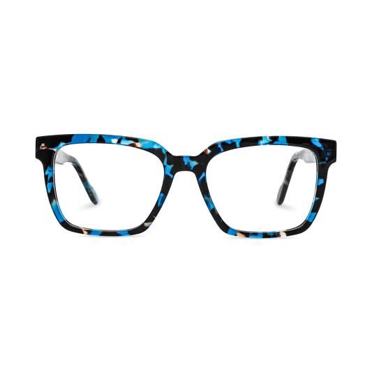 Kamden Blue Tortoise Square Eyeglasses | EYDOLOGY