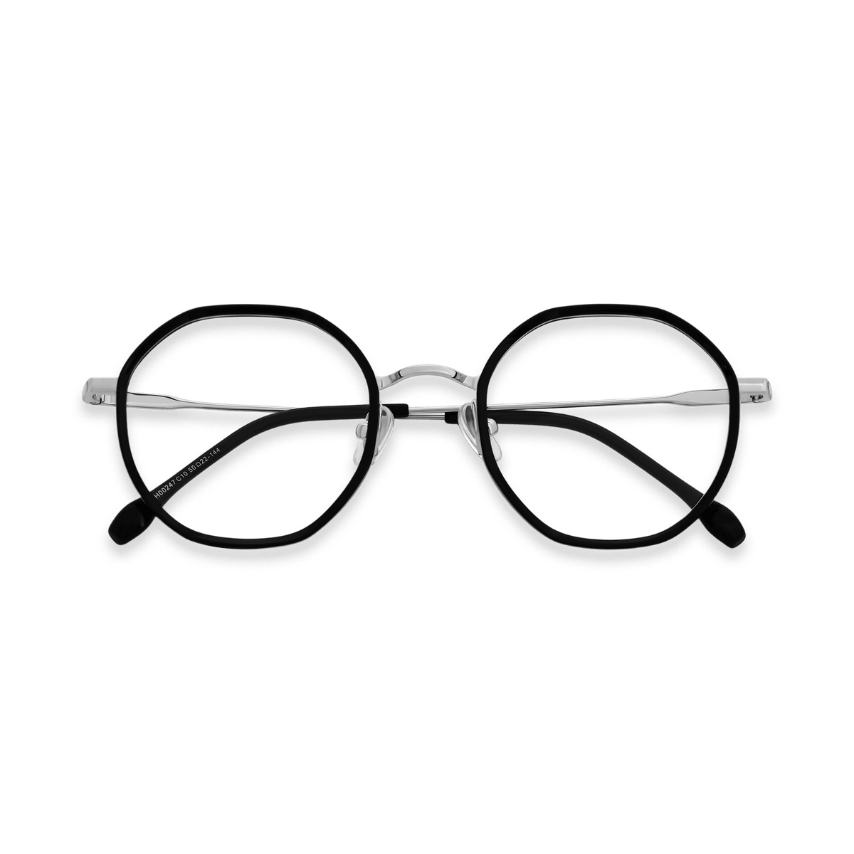 Kamiyah Black Light Gun Geometric Eyeglasses | EYDOLOGY
