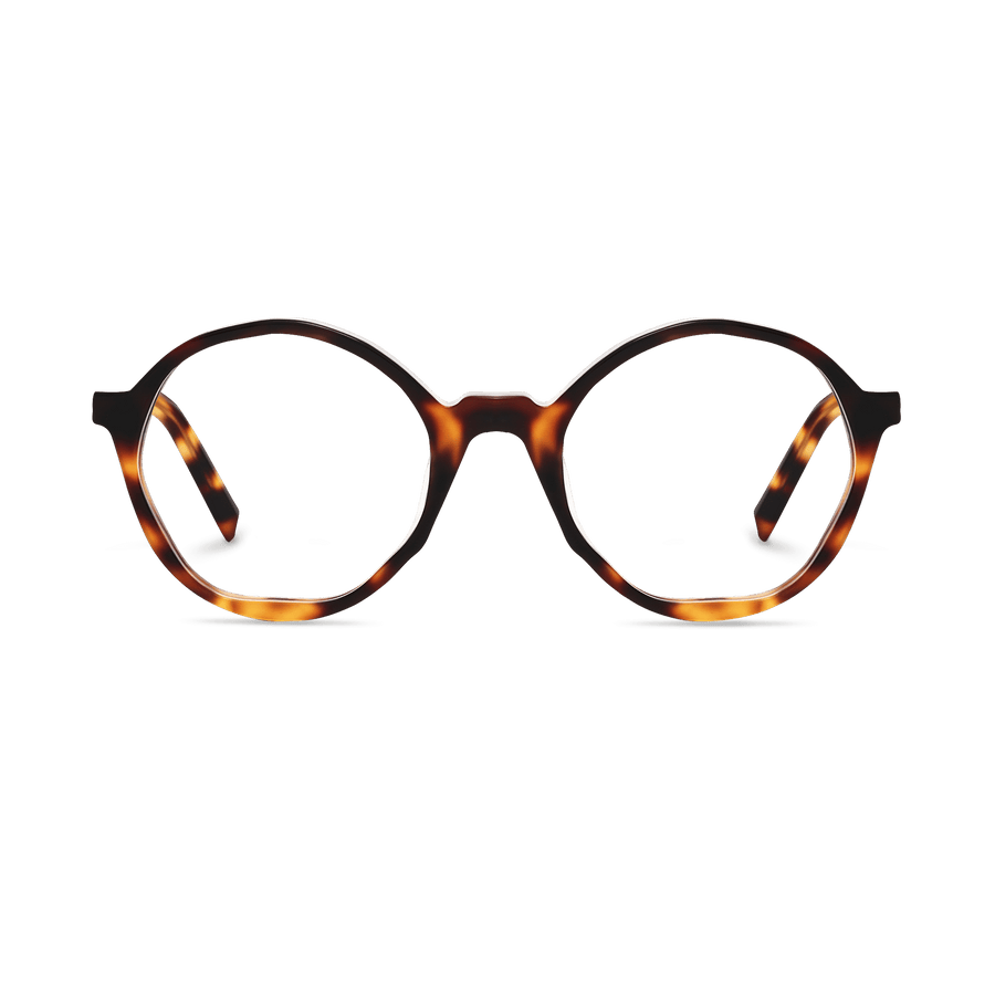 Khalid Amber Tortoise Round Eyeglasses | EYDOLOGY