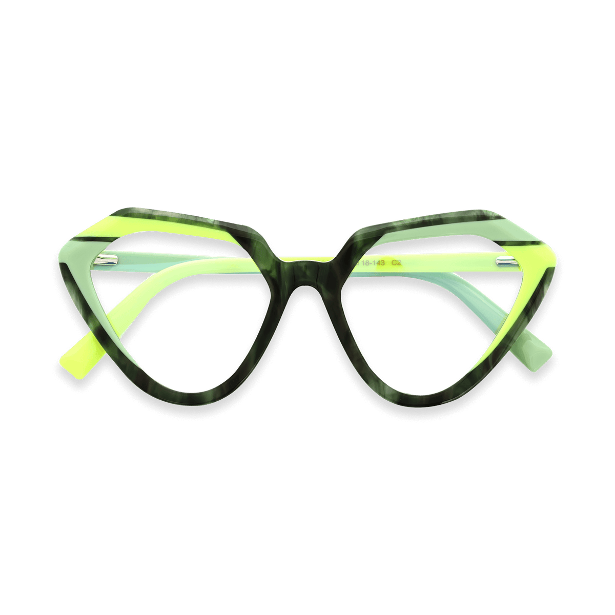 Kynlee Green Cat Eye Eyeglasses | EYDOLOGY