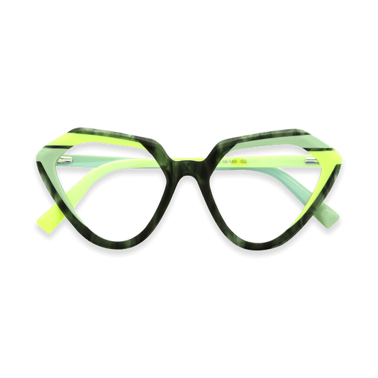 Kynlee Green Cat Eye Eyeglasses | EYDOLOGY