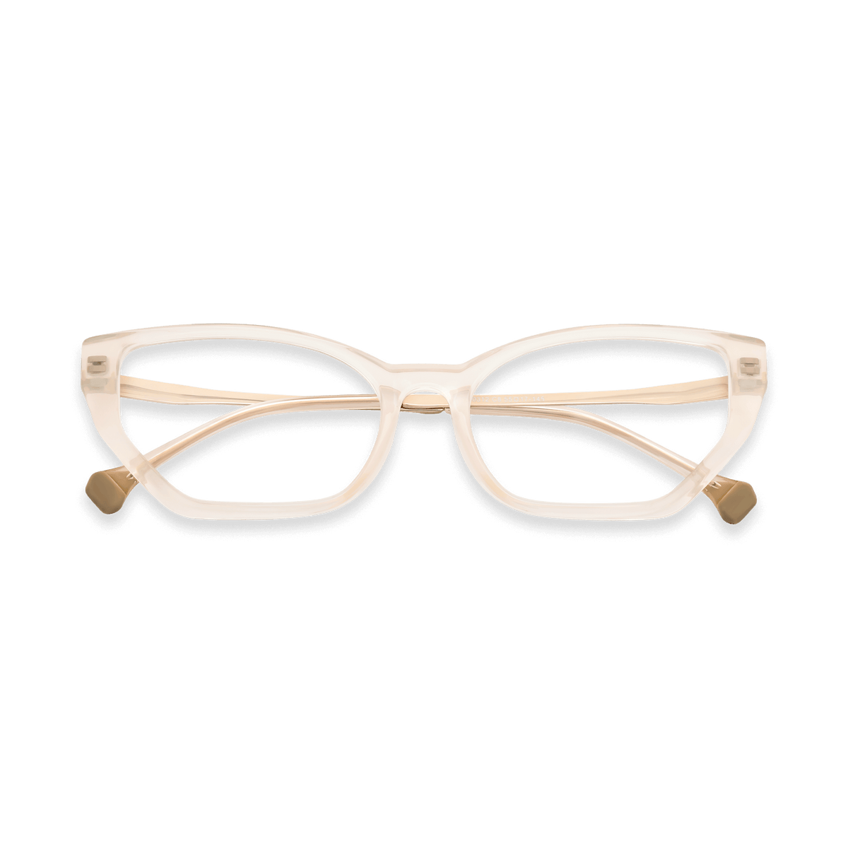 Lan Muddy Pink Brown Light Gold Cat Eye Eyeglasses | EYDOLOGY