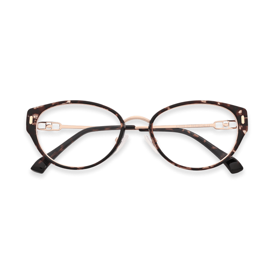 Leilani Pink Tortoise Rose Gold Cat Eye Eyeglasses | EYDOLOGY