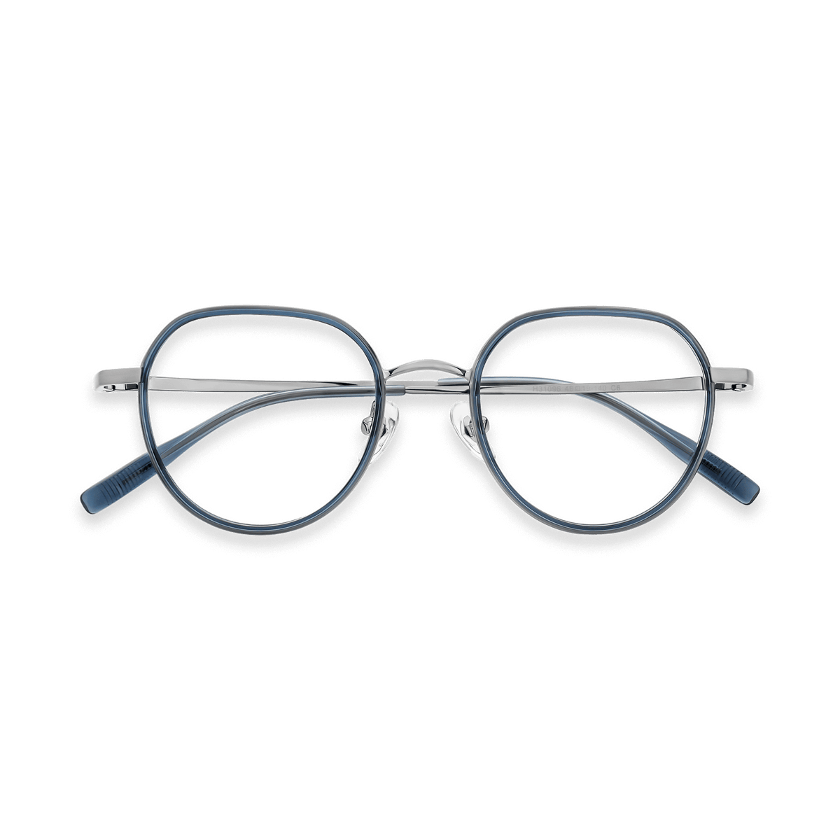 Lennon Clear Blue Light Gun Round Eyeglasses | EYDOLOGY