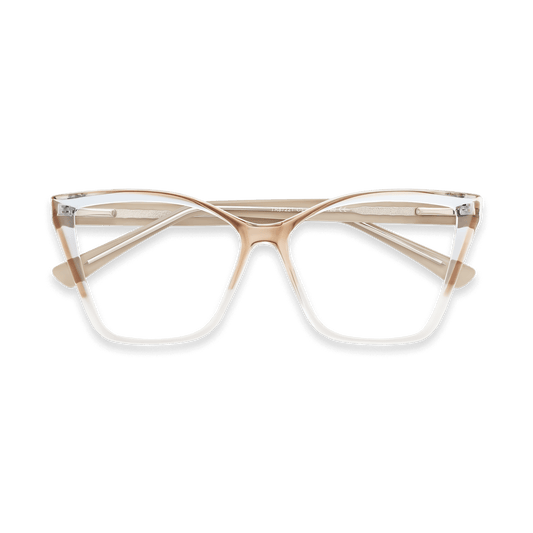 Maddie Champagne Cat Eye Eyeglasses | EYDOLOGY