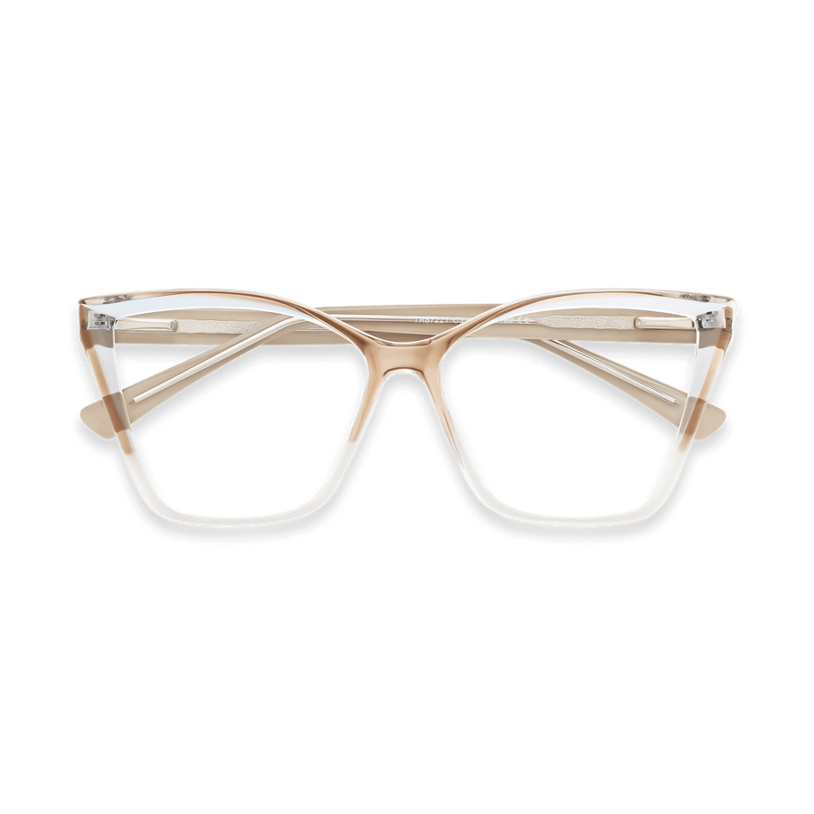 Maddie Champagne Cat Eye Eyeglasses | EYDOLOGY