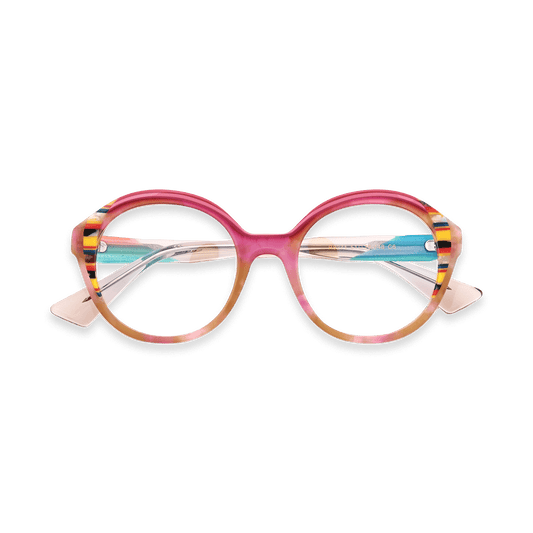 Mae Rose Tortoise Round Eyeglasses | EYDOLOGY