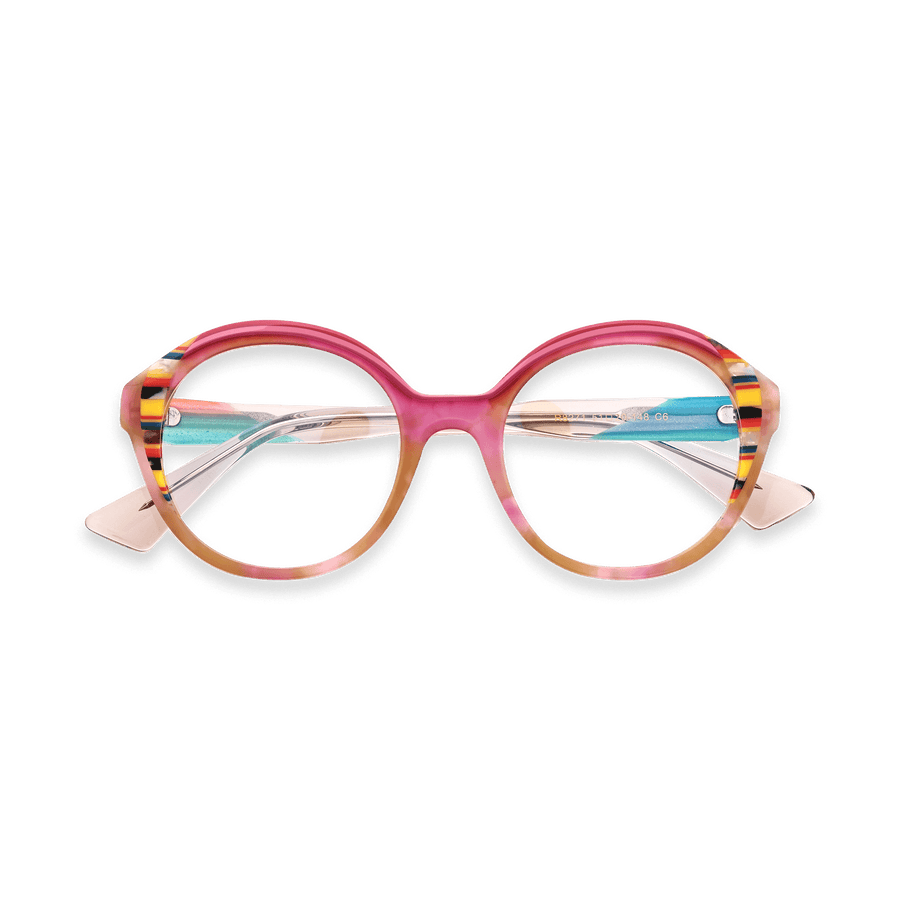 Mae Rose Tortoise Round Eyeglasses | EYDOLOGY