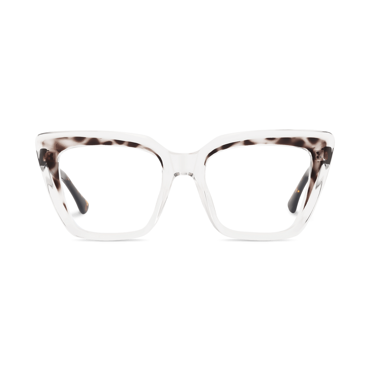 Maggie Clear w Tortoise Square Eyeglasses | EYDOLOGY