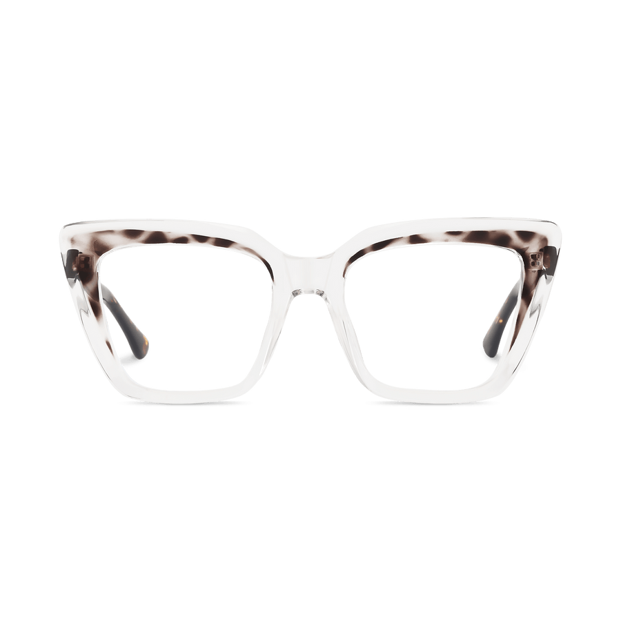 Maggie Clear w Tortoise Square Eyeglasses | EYDOLOGY