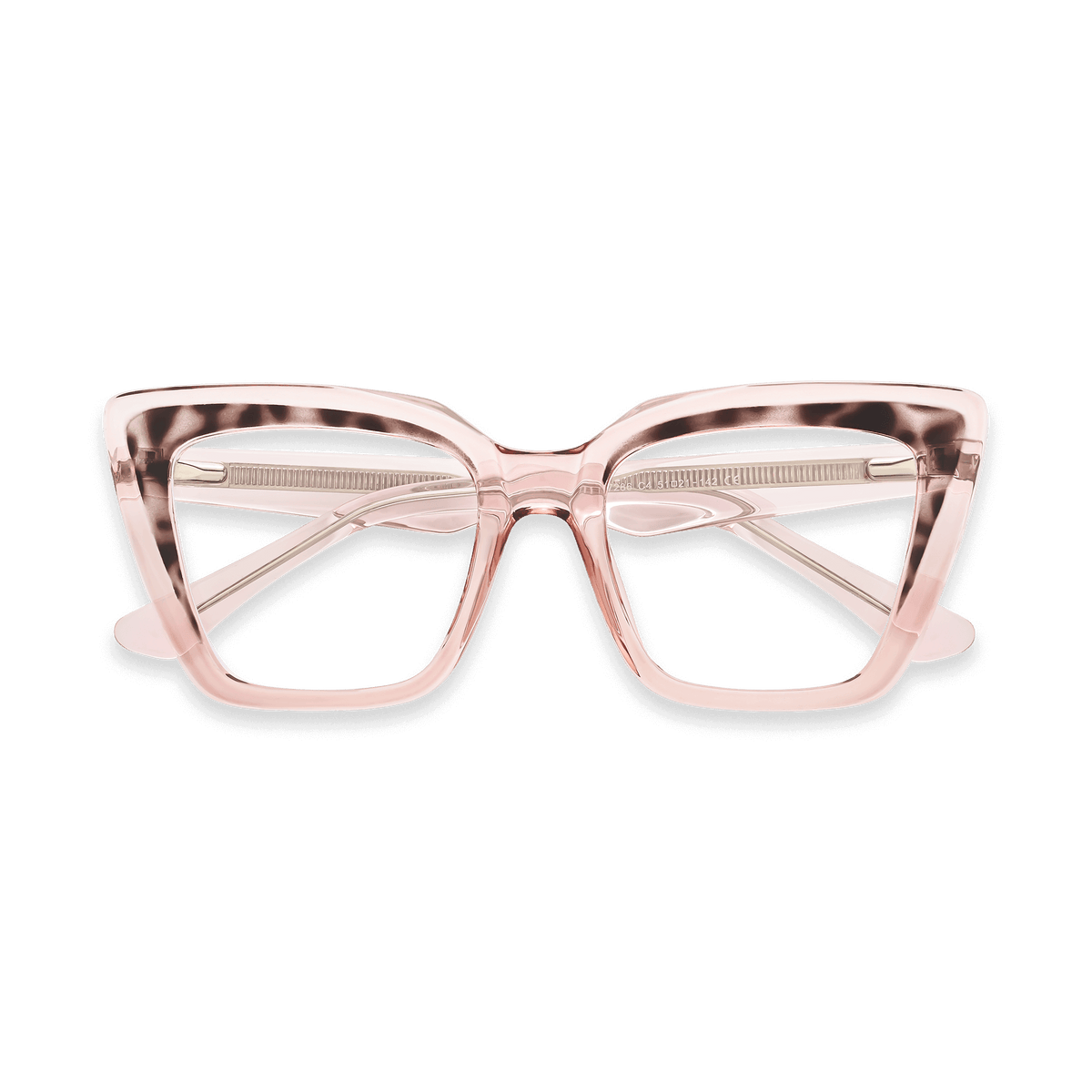 Maggie Crystal Pink Square Eyeglasses | EYDOLOGY
