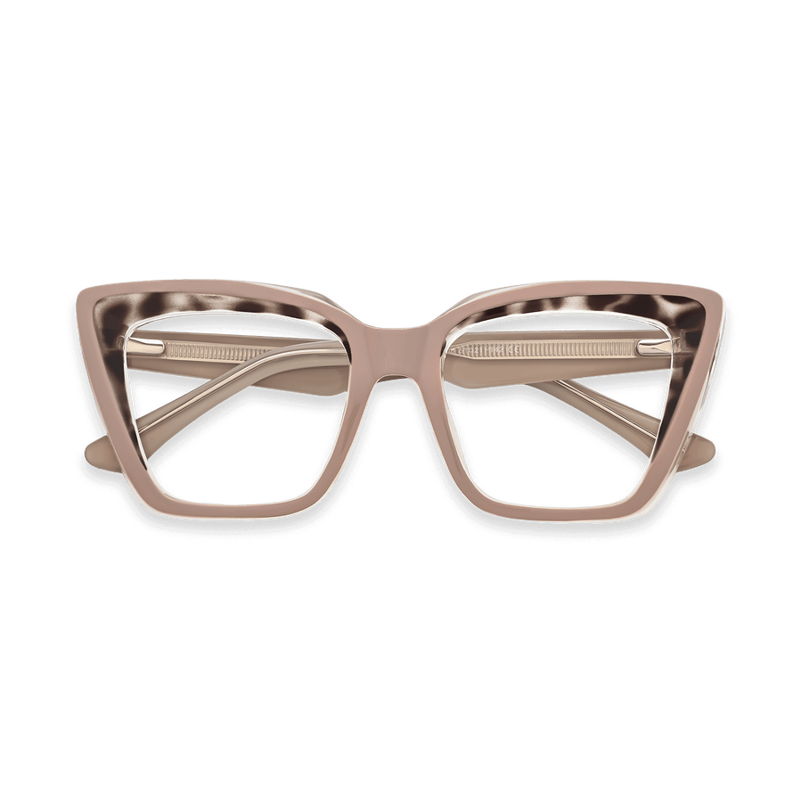 Maggie Dusty Pink Square Eyeglasses | EYDOLOGY