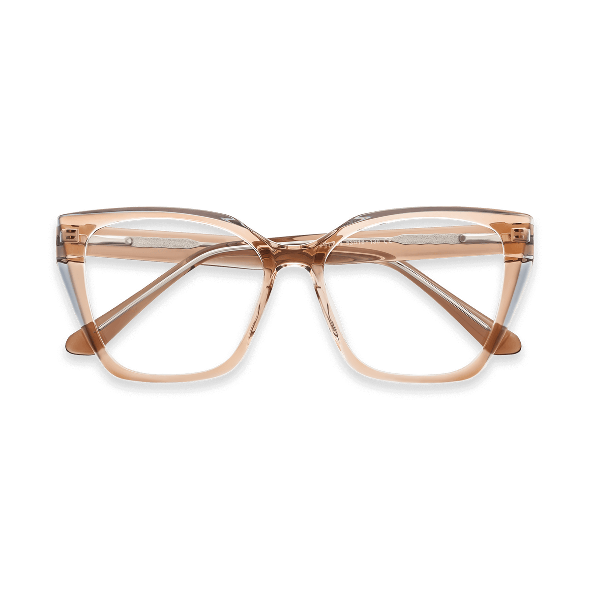 Makayla Champagne Square Eyeglasses | EYDOLOGY