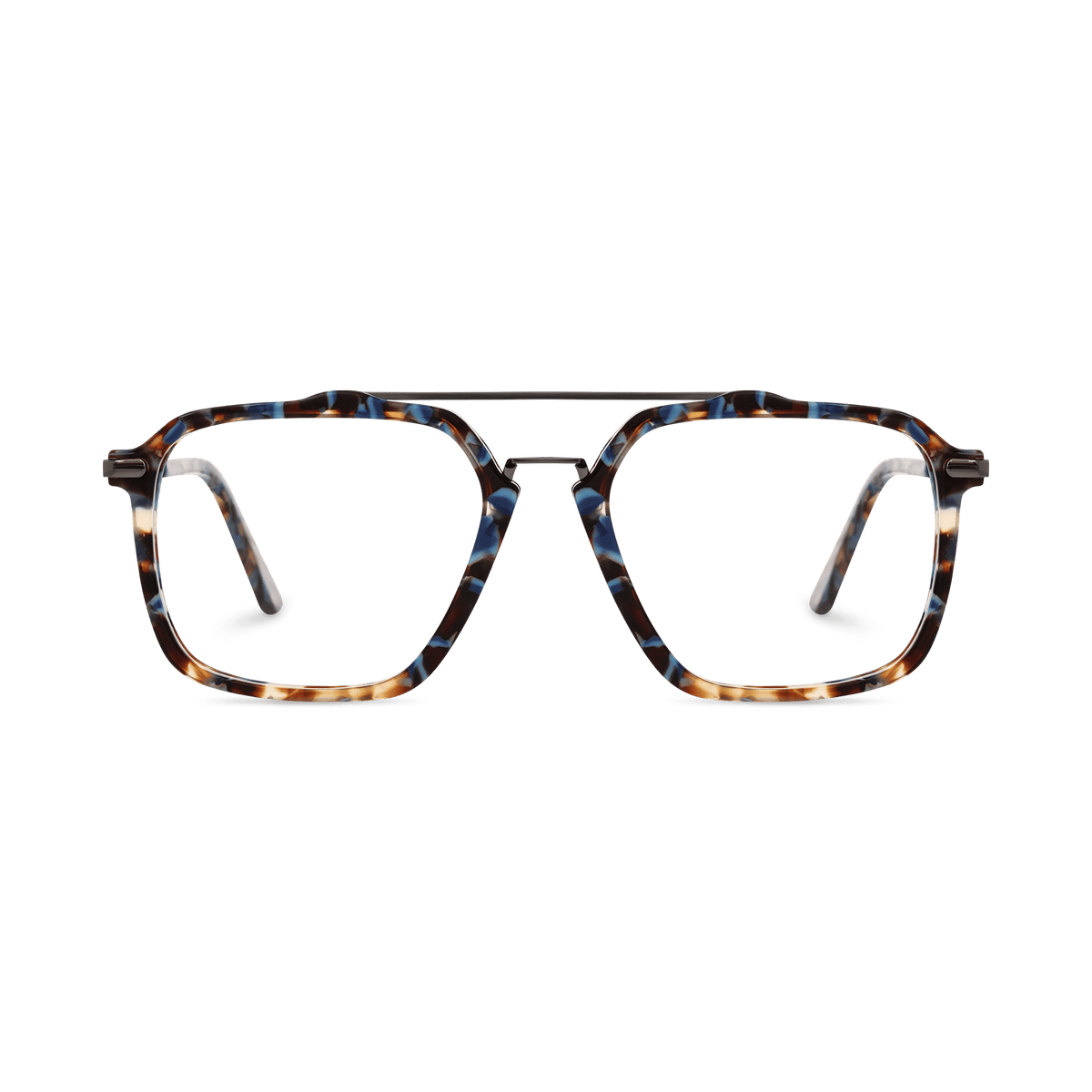 Amaia Blue Tortoise Double Bridge Eyeglasses | EYDOLOGY