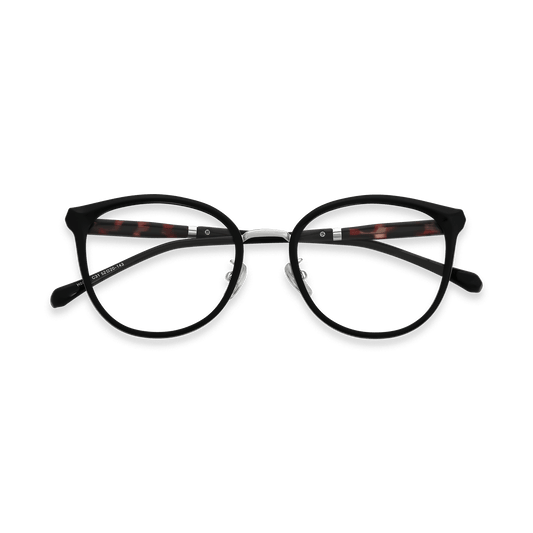 Melissa Black Gun Round Eyeglasses | EYDOLOGY