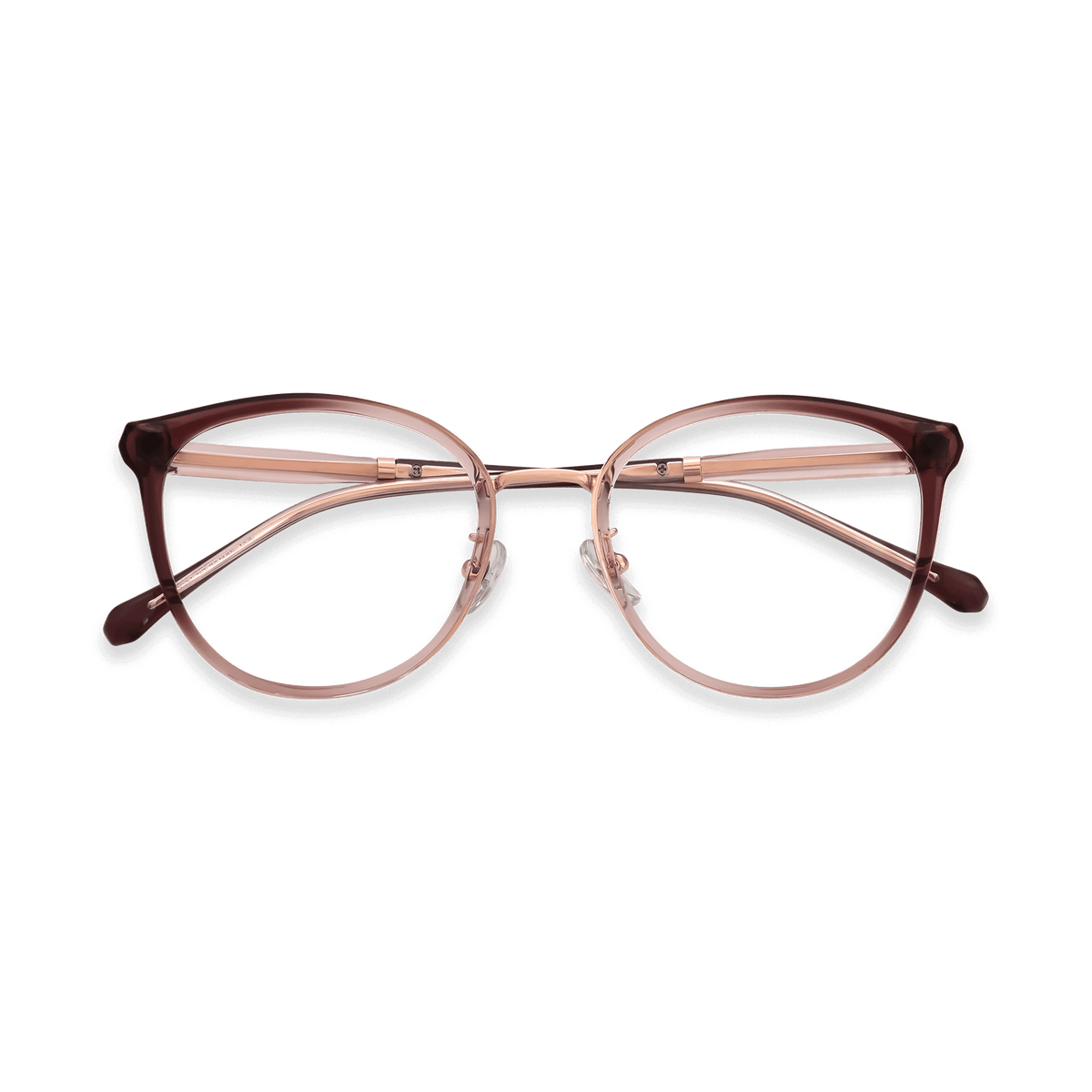 Melissa Crystal Pink Round Eyeglasses | EYDOLOGY