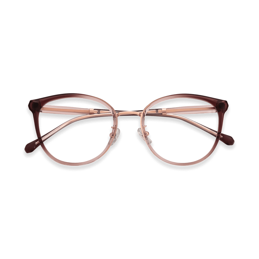 Melissa Crystal Pink Round Eyeglasses | EYDOLOGY
