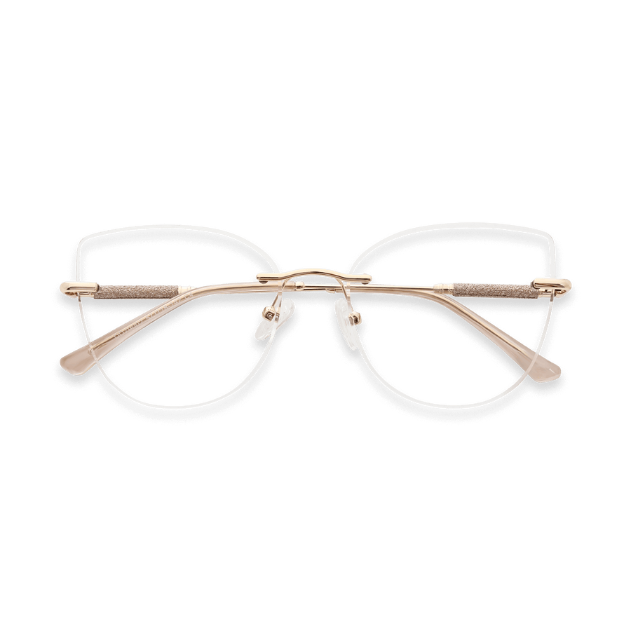 Monroe Gold Tortoise Square Eyeglasses | EYDOLOGY
