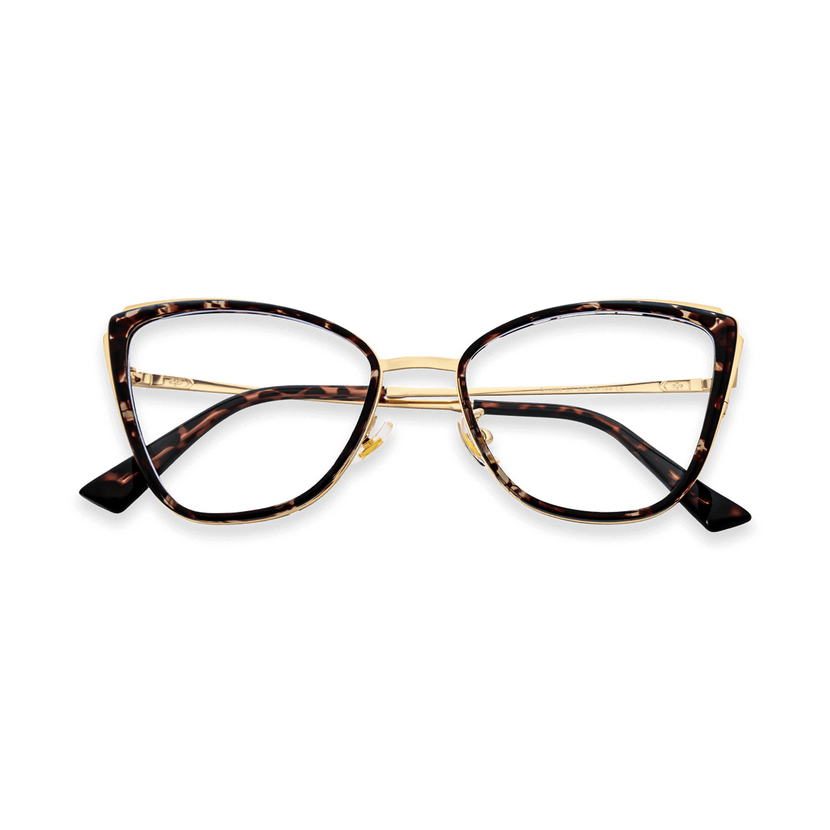 Musa Pink Tortoise Light Gold Cat Eye Eyeglasses | EYDOLOGY
