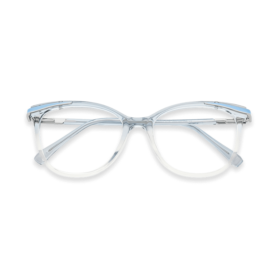 Nia Gradient Blue Cat Eye Eyeglasses | EYDOLOGY