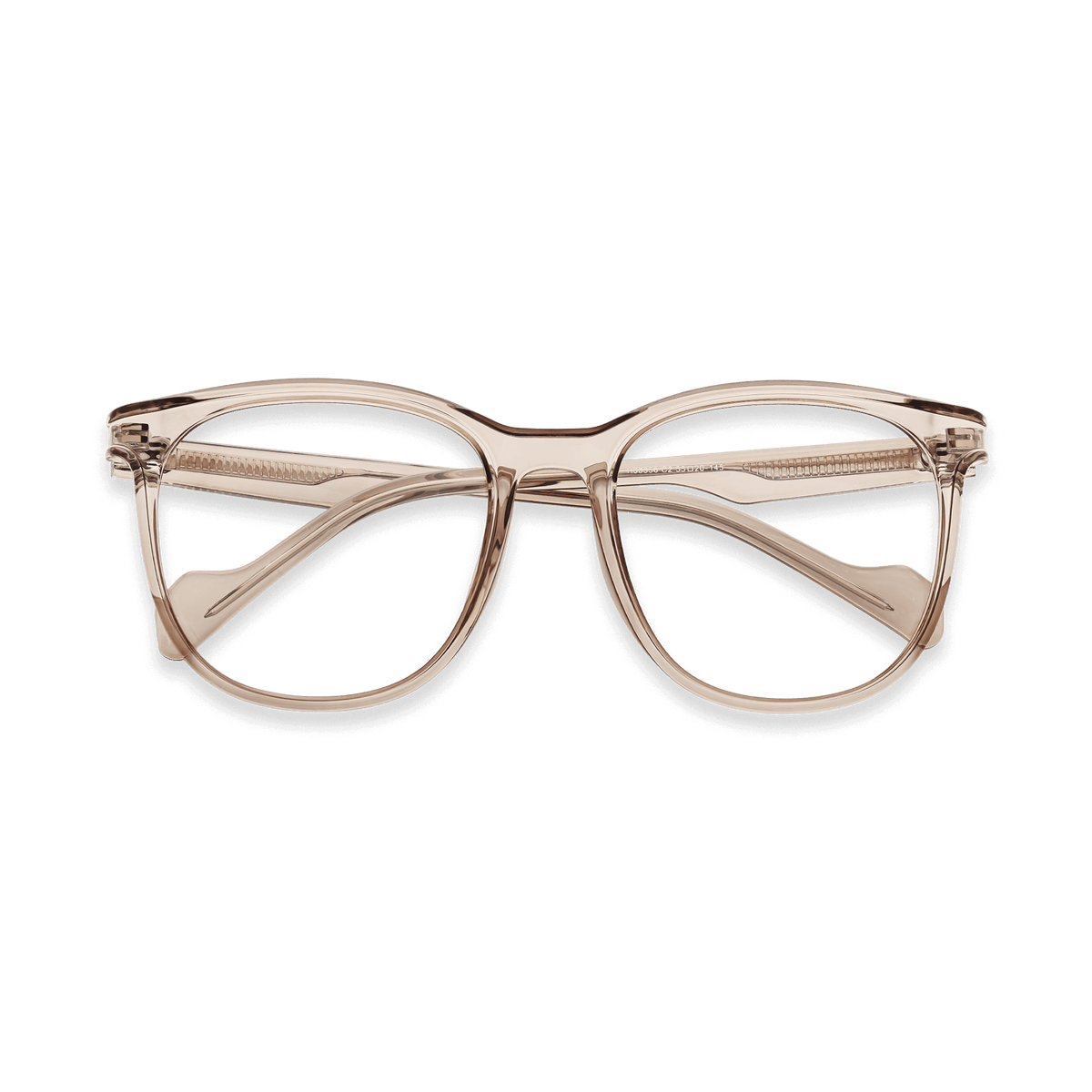 Noemi Clear Brown Round Eyeglasses | EYDOLOGY