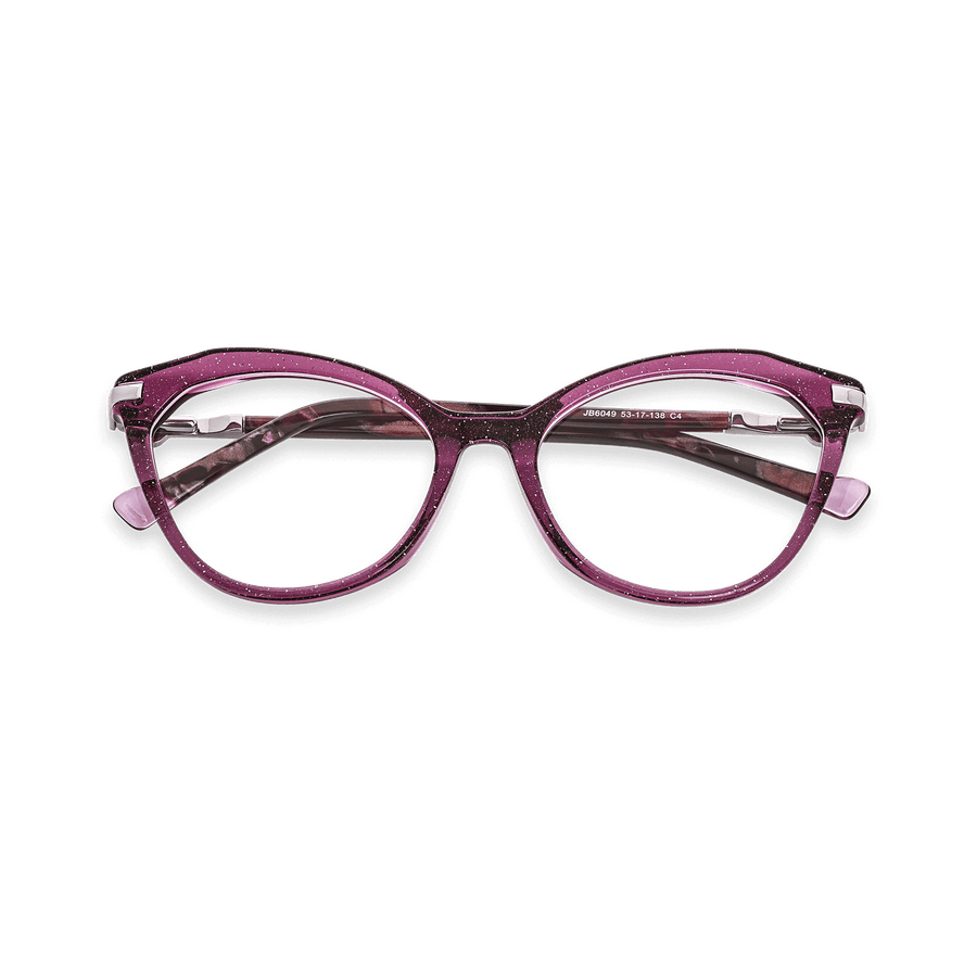 Payton Glitter Purple Cat Eye Eyeglasses | EYDOLOGY