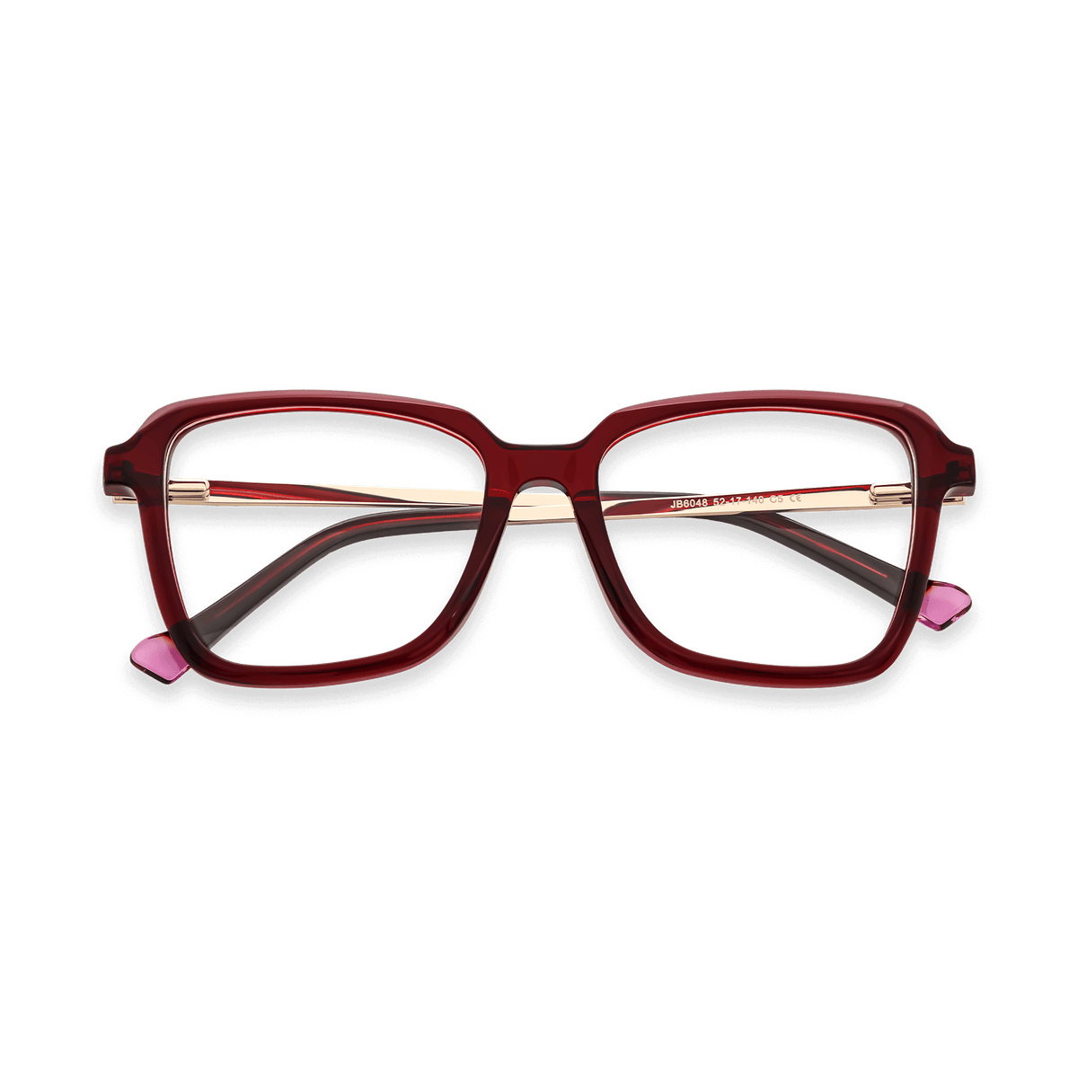Rhett Red Square Eyeglasses | EYDOLOGY