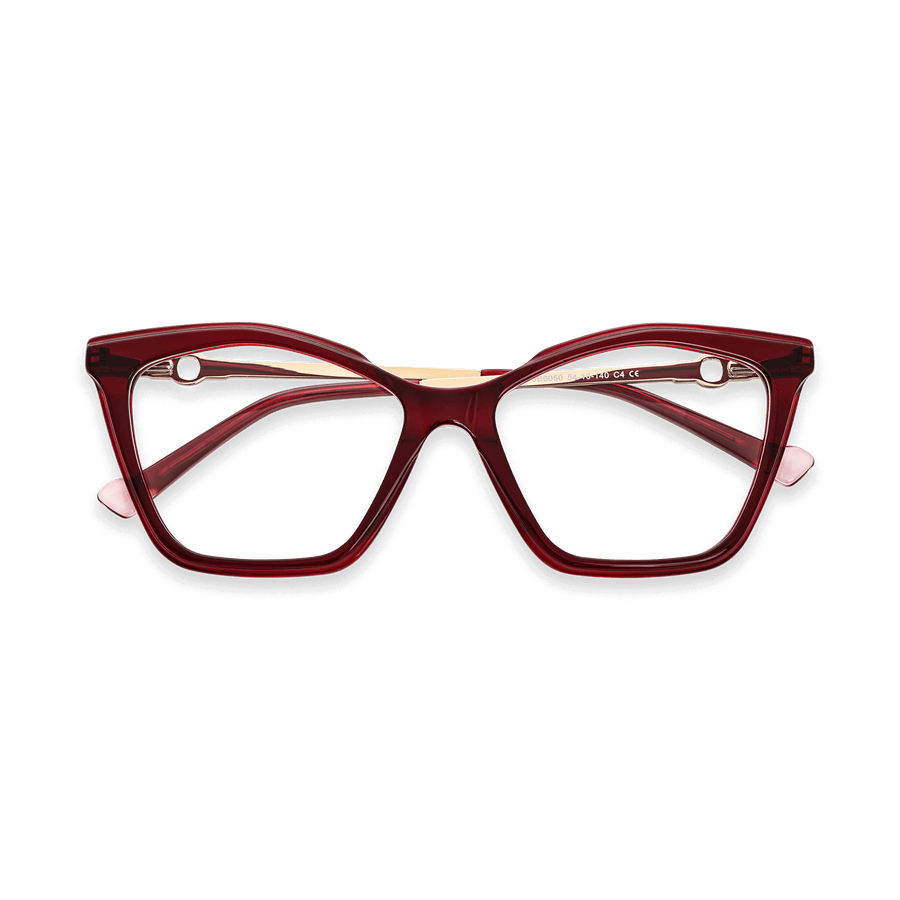 Rosie Red Cat Eye Eyeglasses | EYDOLOGY