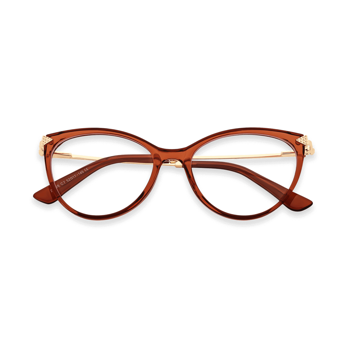 Sariah Honey Gold Cat Eye Eyeglasses | EYDOLOGY