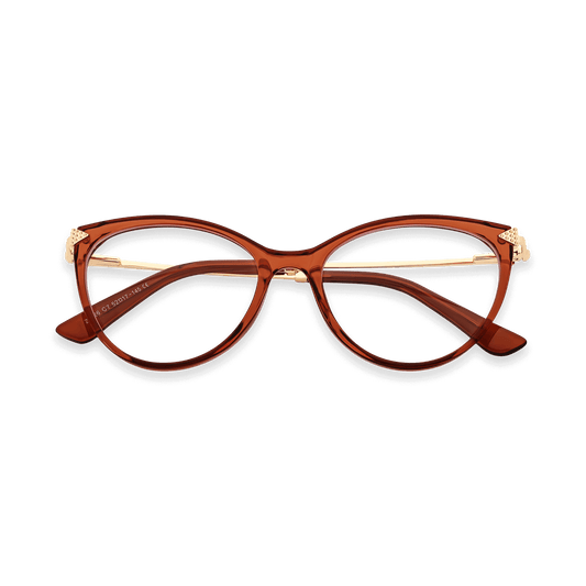 Sariah Honey Gold Cat Eye Eyeglasses | EYDOLOGY