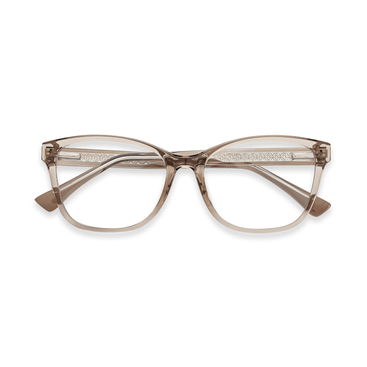 Sawyer Crystal Light Brown Cat Eye Eyeglasses | EYDOLOGY