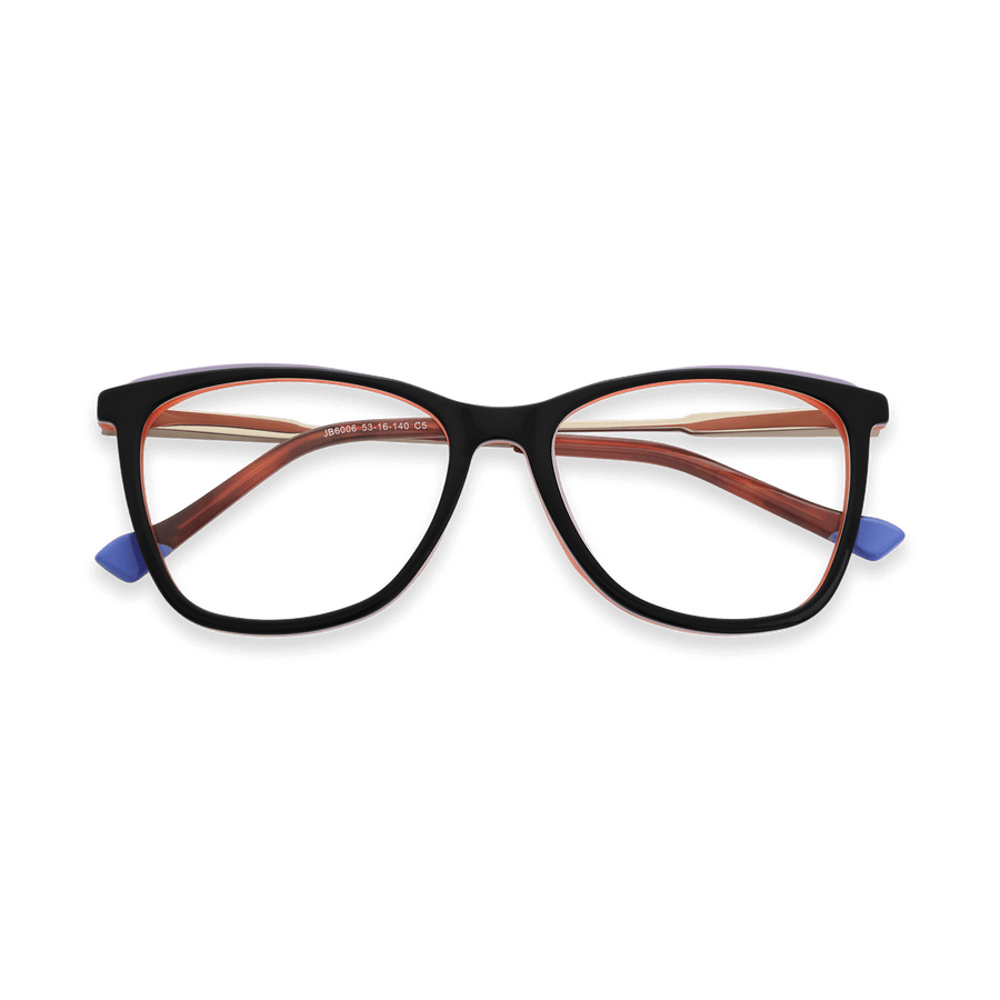 Sevyn Black w Blue Cat Eye Eyeglasses | EYDOLOGY