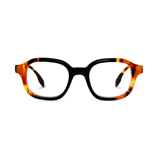 Soren Amber Tortoise Square Eyeglasses | EYDOLOGY