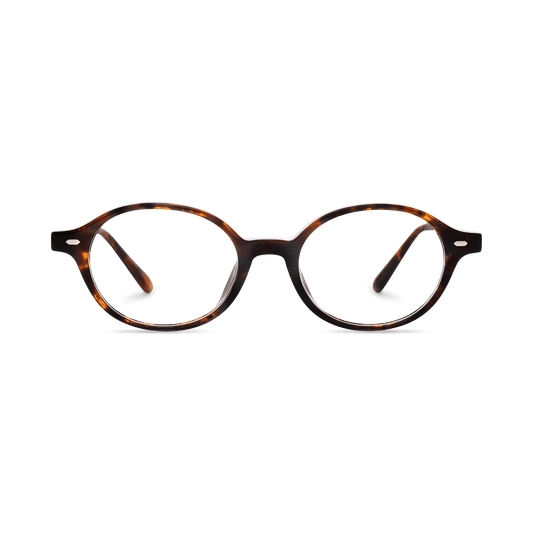 Sylvia Dark Tortoise Oval Eyeglasses | EYDOLOGY