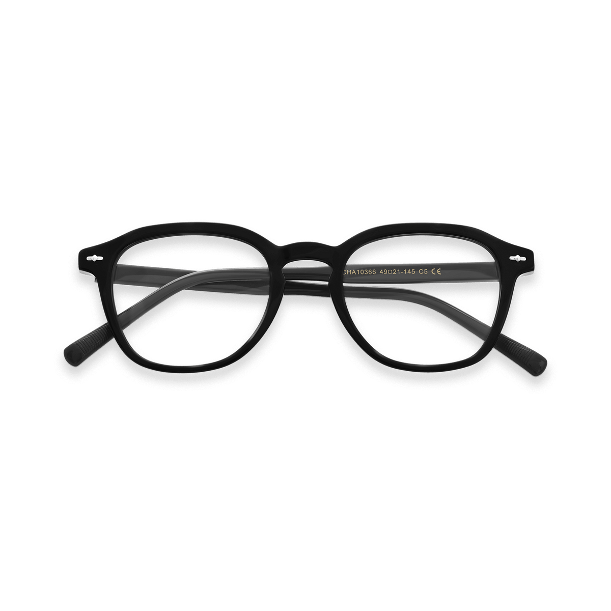 Troy Black Square Eyeglasses | EYDOLOGY