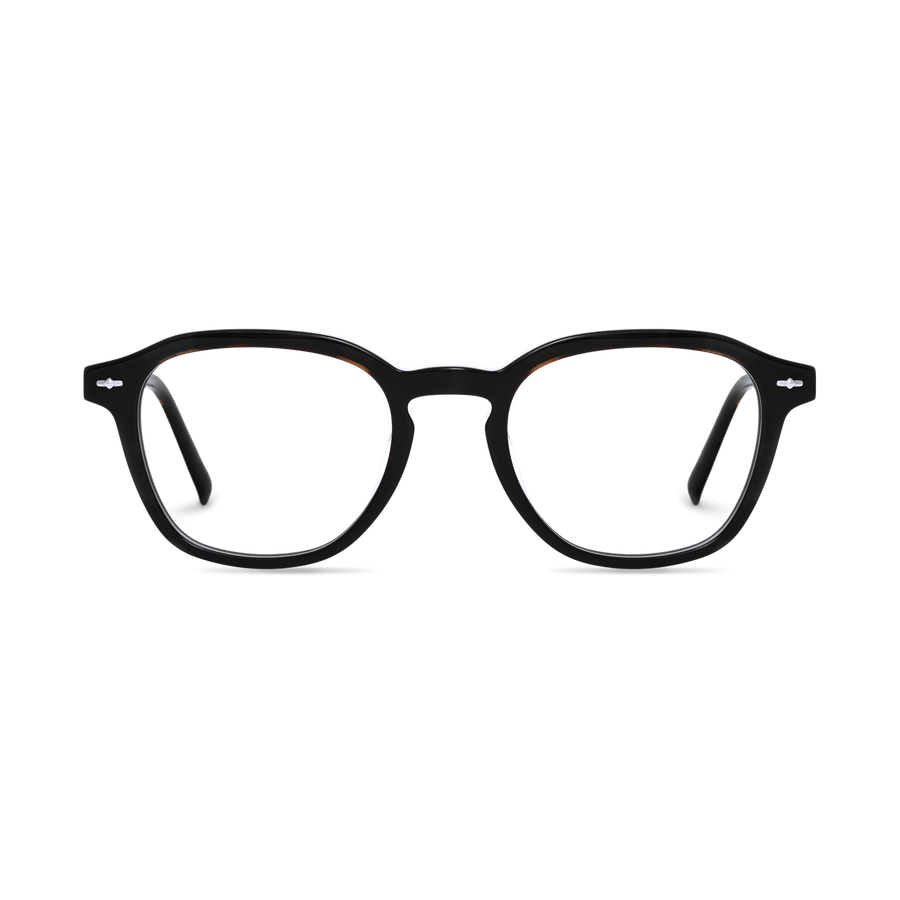 Troy Tortoiseshell Blue Square Eyeglasses | EYDOLOGY