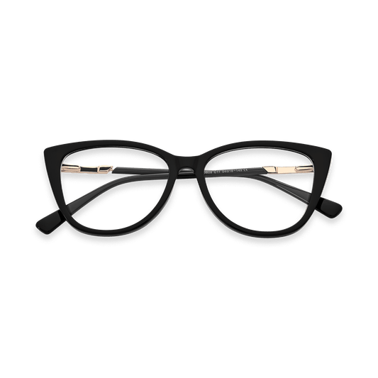 Yahir Black Cat Eye Eyeglasses | EYDOLOGY