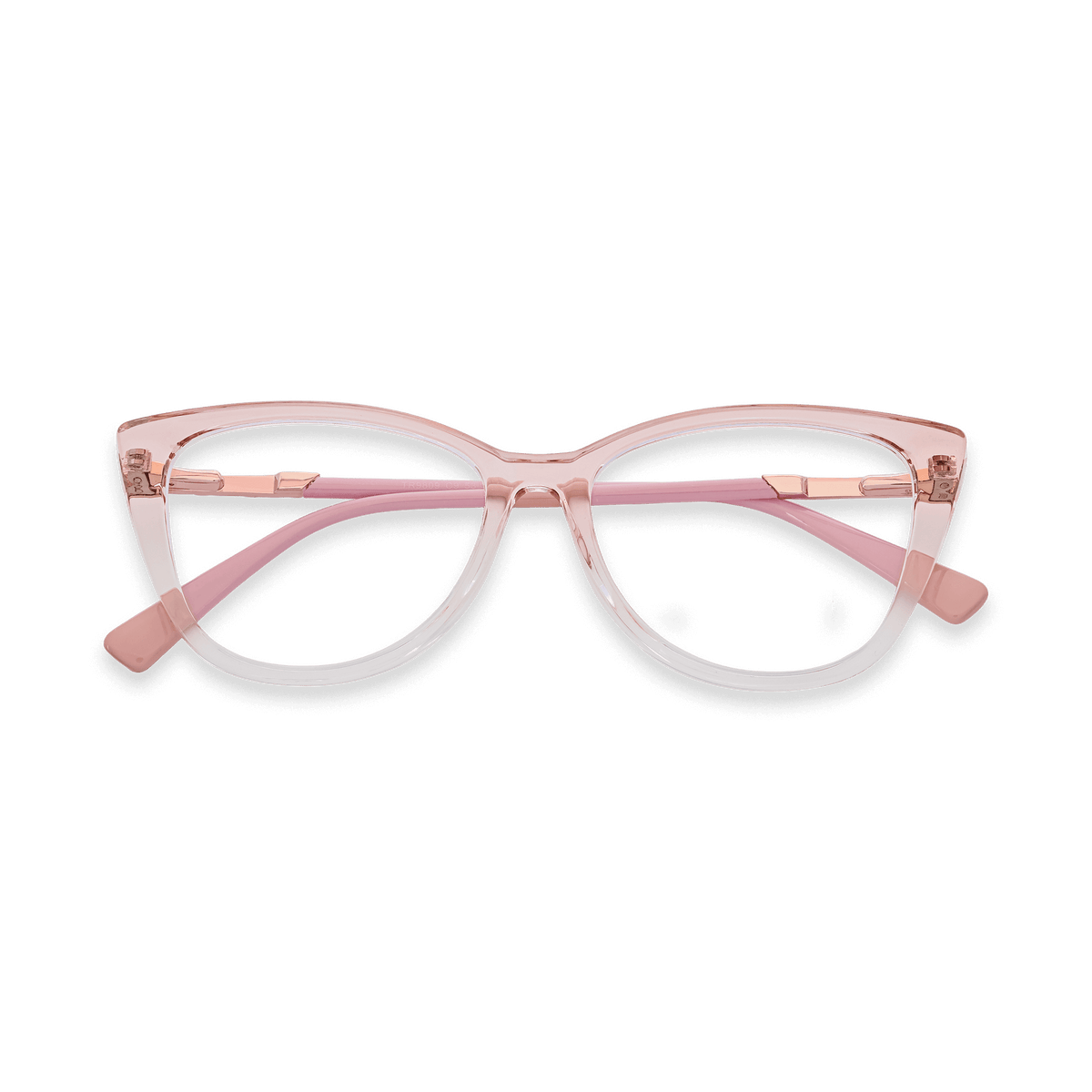 Yahir Gradient Pink Cat Eye Eyeglasses | EYDOLOGY