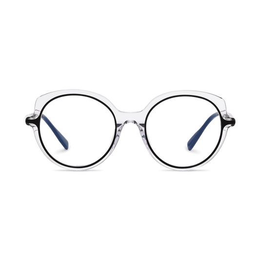 Yara Clear Round Eyeglasses | EYDOLOGY