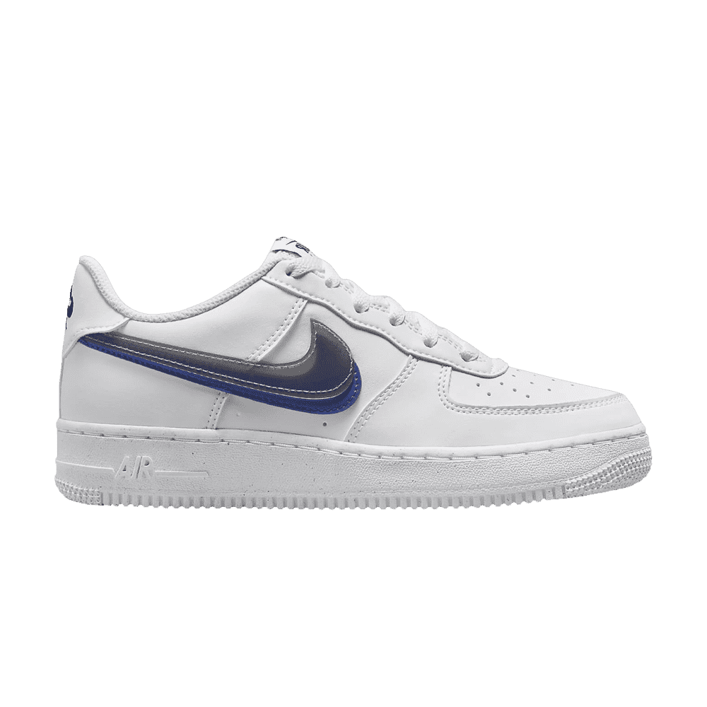Nike Air Force 1 Low Impact Next Nature Double Swoosh White Black Blue - 37.5 / Standard