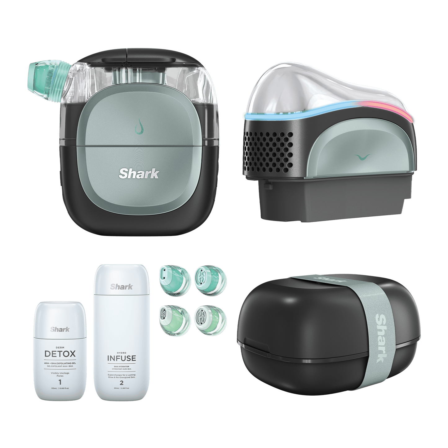 Shark FacialPro Glow Glow-Boosting At-Home Facial System in Warm Black | FH320UKBK | by SharkNinja
