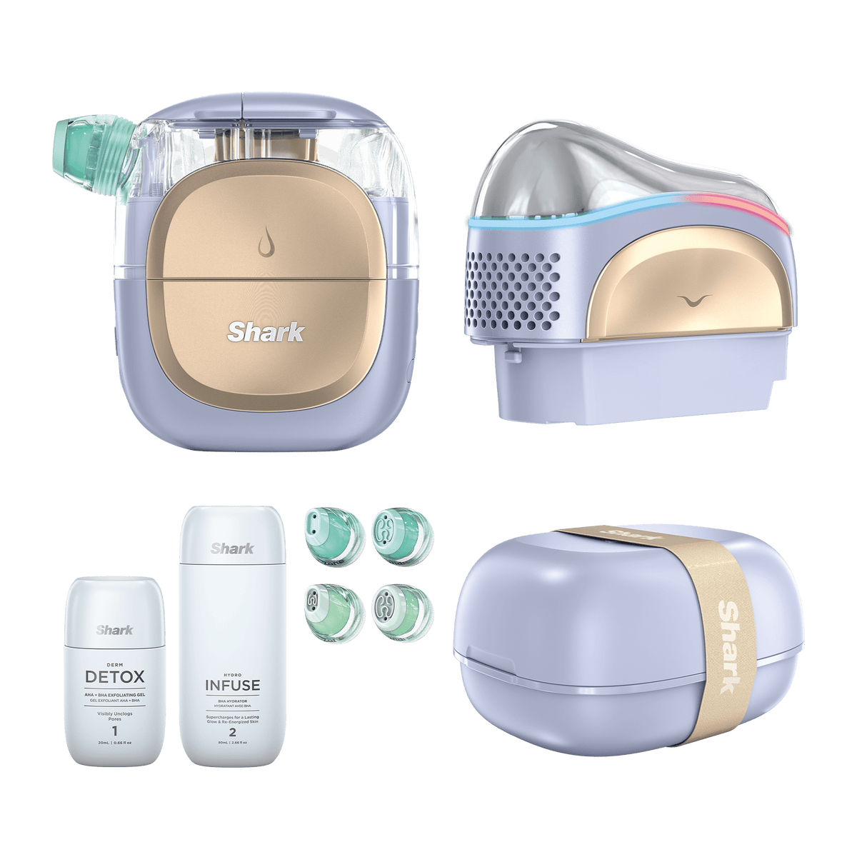 Shark FacialPro Glow Glow-Boosting At-Home Facial System in Spa Purple | FH320UKPL | by SharkNinja