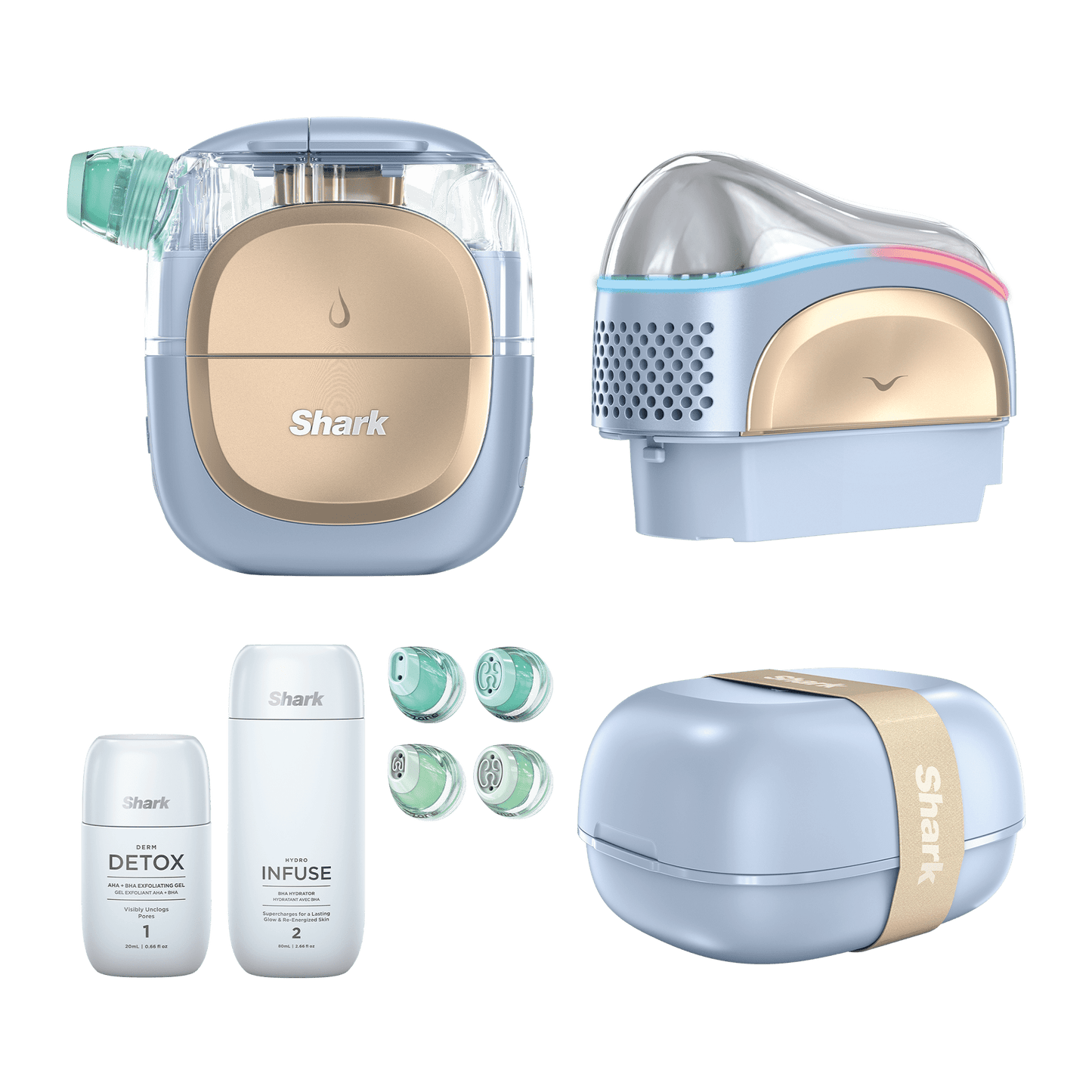 Shark FacialPro Glow At Home Hydro-Powered Facial System – in Spa Blue | FH320UK | by SharkNinja