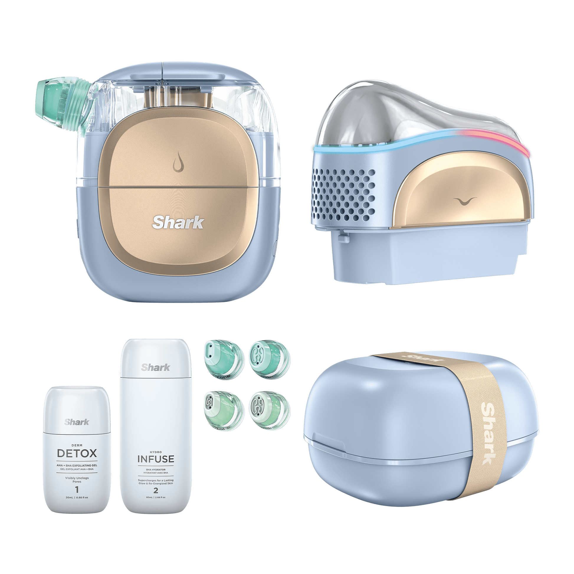 Shark FacialPro Glow At Home Hydro-Powered Facial System – in Spa Blue | FH320UK | by SharkNinja