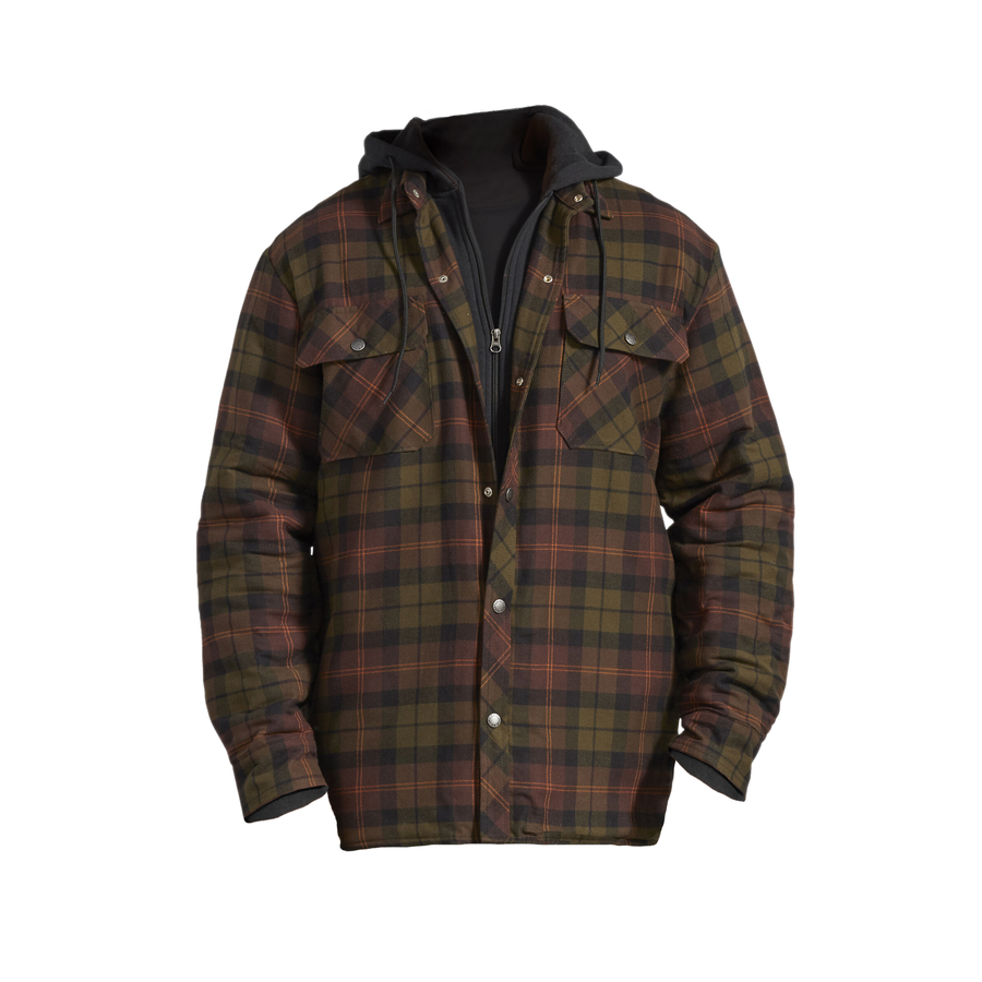 Bulletproof Flannel Jacket (IIIA) - S / Forest Brown