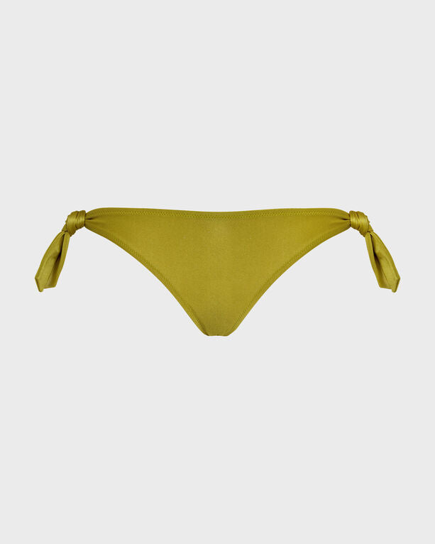 Vilebrequin - Women Solid Stretch Shiny Bikini Bottom - Swimwear - Flamme - Green - Size XL