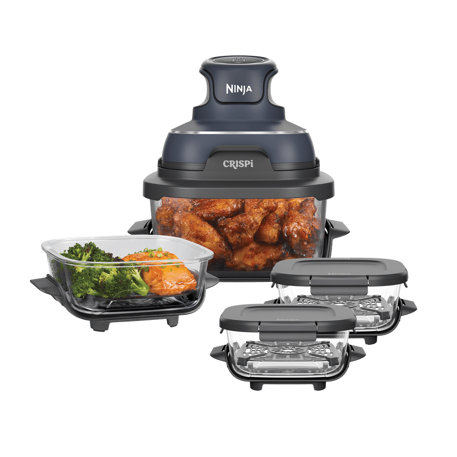 Ninja CRISPi 4-in-1 Portable Glass Air Fryer Meal Prep Set in Cyber Space | FN101UKGY214 | by SharkNinja
