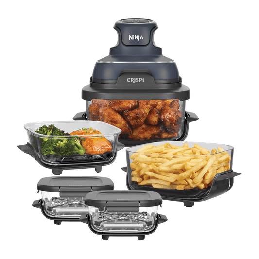 Ninja CRISPi 4-in-1 Portable Glass Air Fryer Flex Set in Cyber Space | FN101UKGY3 | by SharkNinja