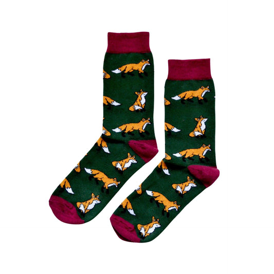 Save the Foxes Bamboo Socks | UK Adult 4-7