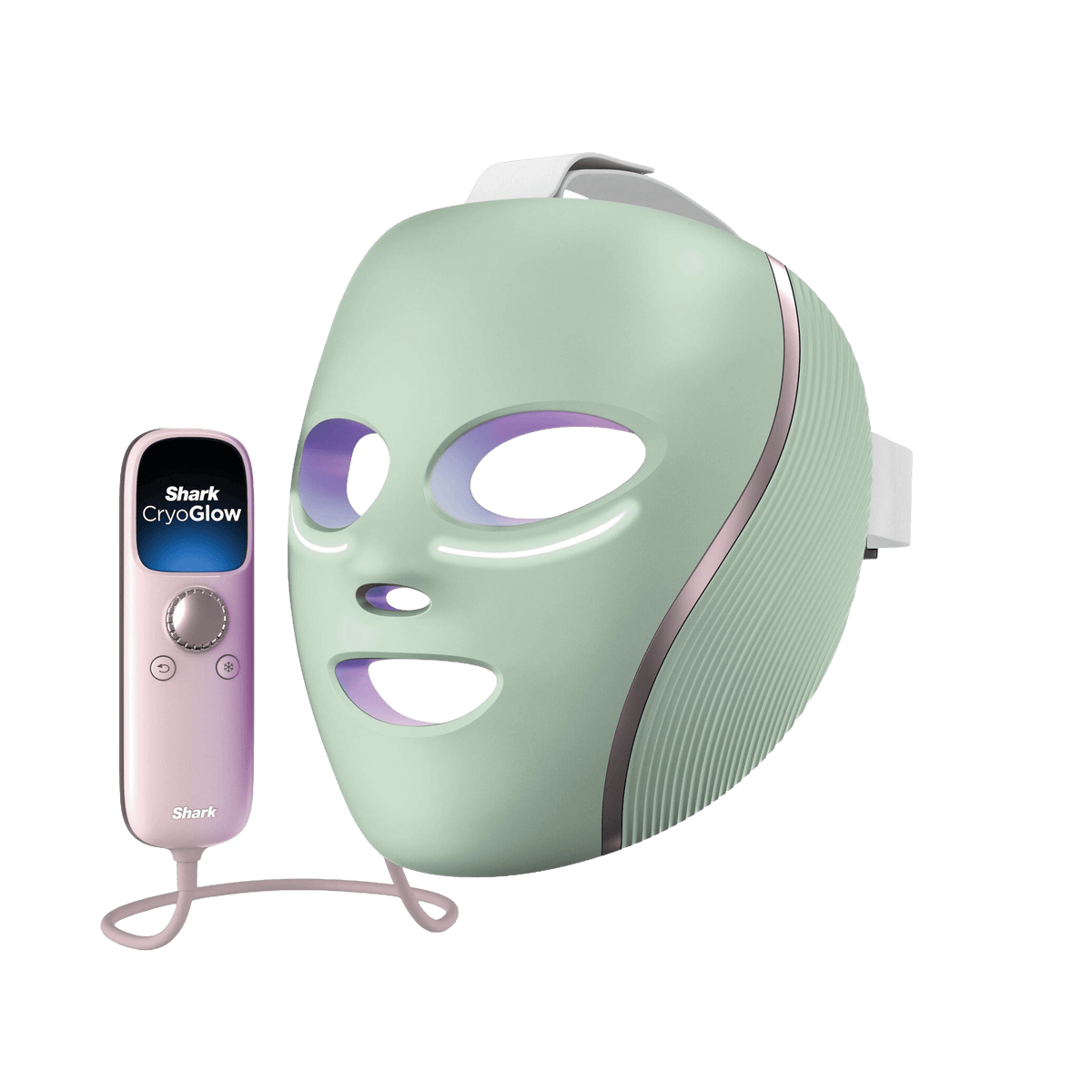 Shark CryoGlow Under-Eye Cooling & LED Anti-Ageing & Blemish Repair Mask in Strawberry Matcha | FW312UKGN | by SharkNinja